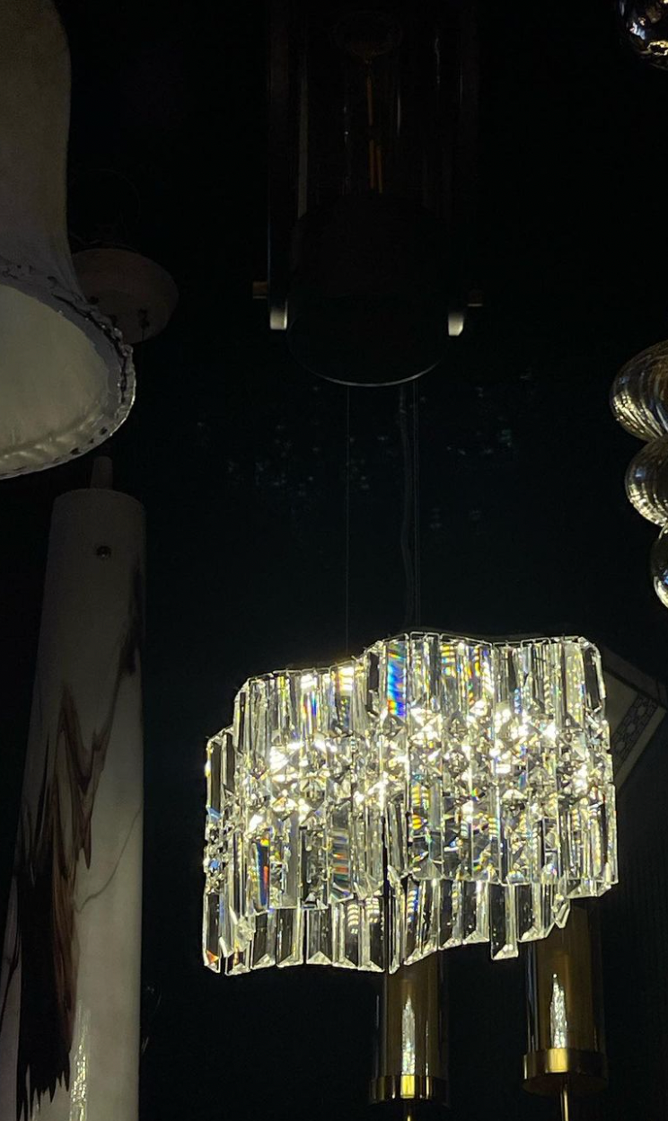Shine So Fine crystal pendant hanging light