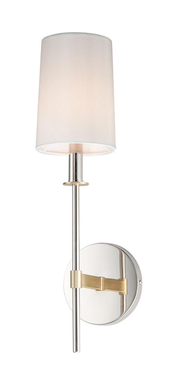 Gleam Luxe Wall Light in chrome and gold