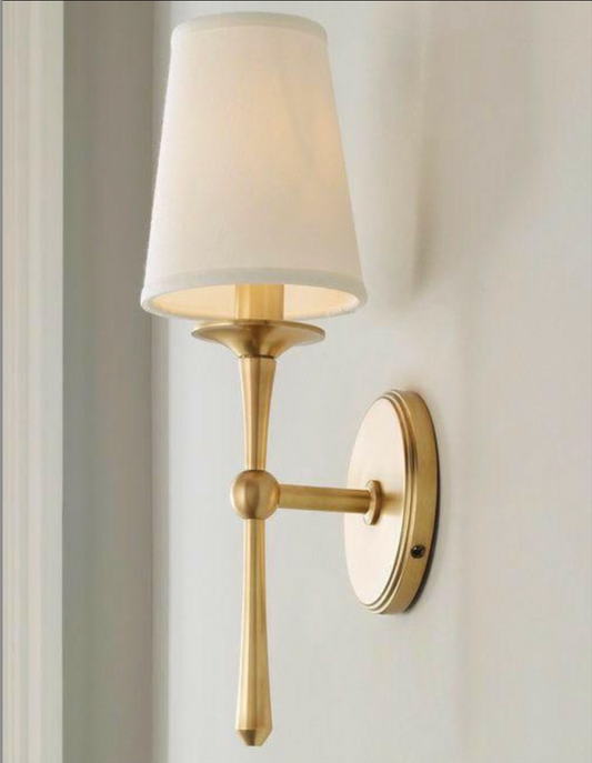Stand By Me Antique Brass Shade Wall Light