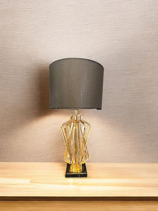 Rayon d'Or table lamp in gold and black shade
