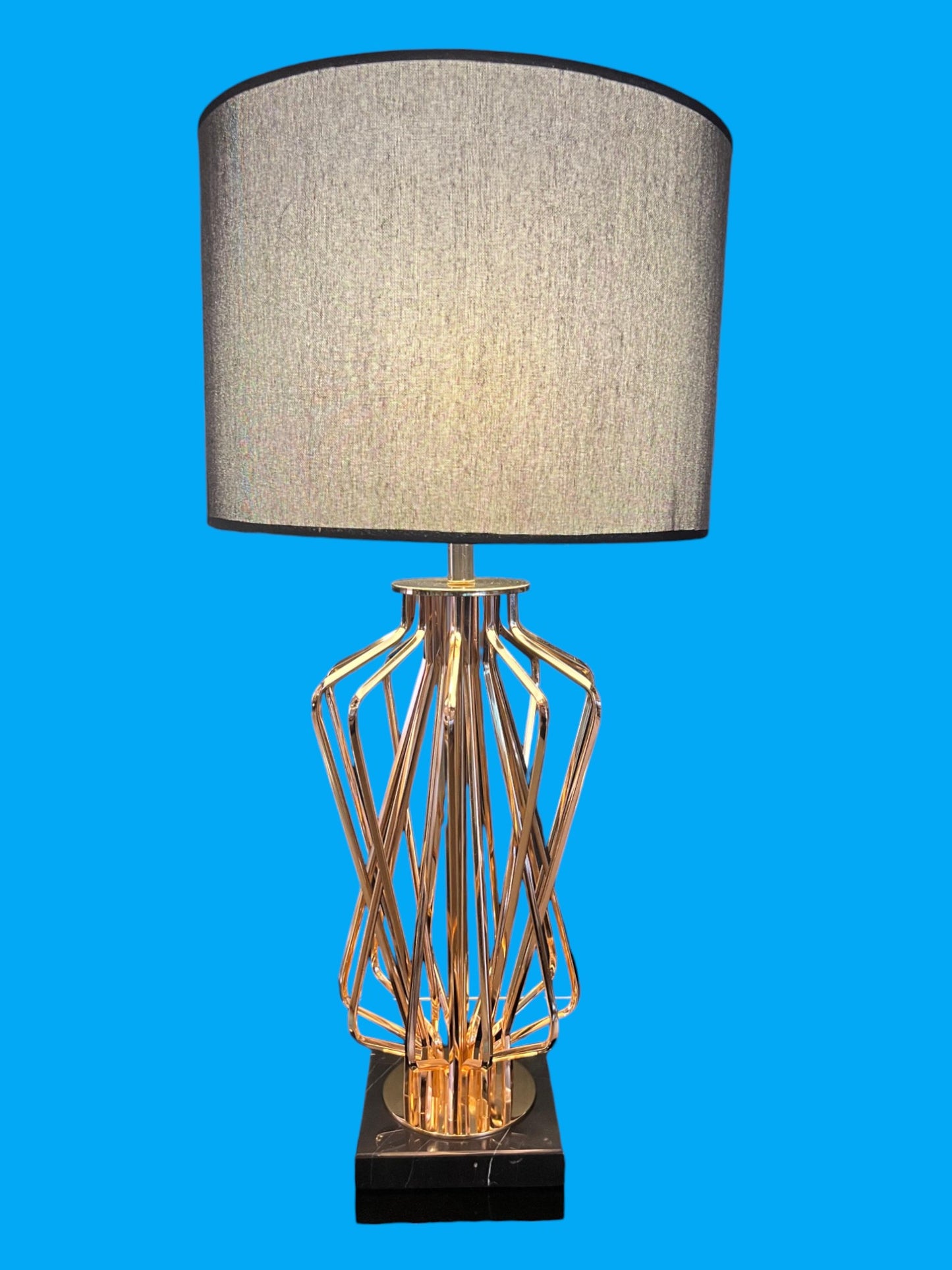 Rayon d'Or table lamp in gold and black shade