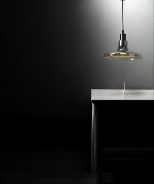 Smokey Drop smoke grey hanging light
