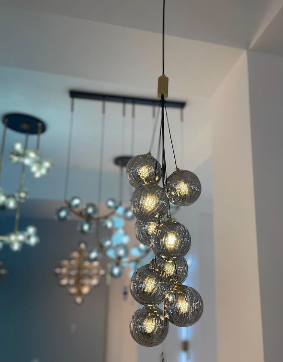 Reflet de Minuit hanging light cluster