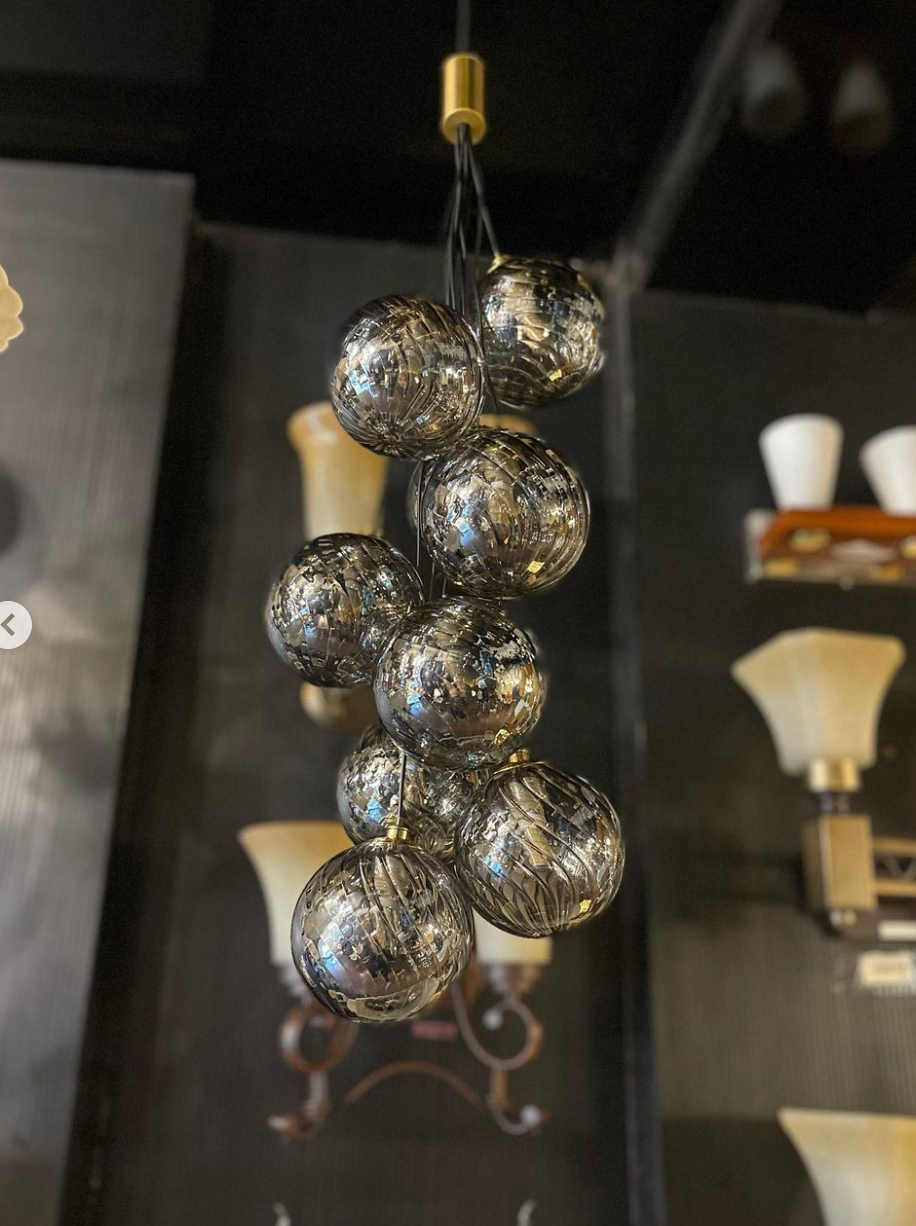 Reflet de Minuit hanging light cluster