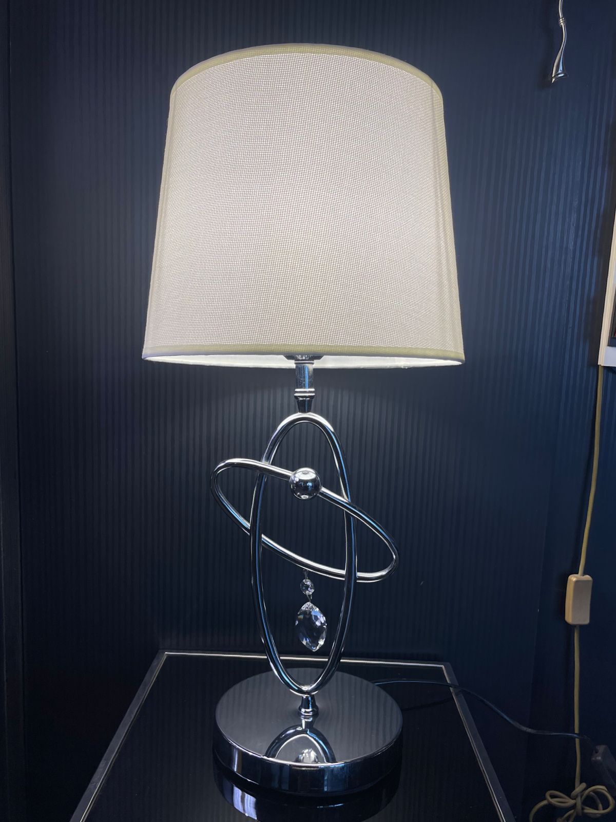 Orbital Star Lamp sleek chrome table lamp