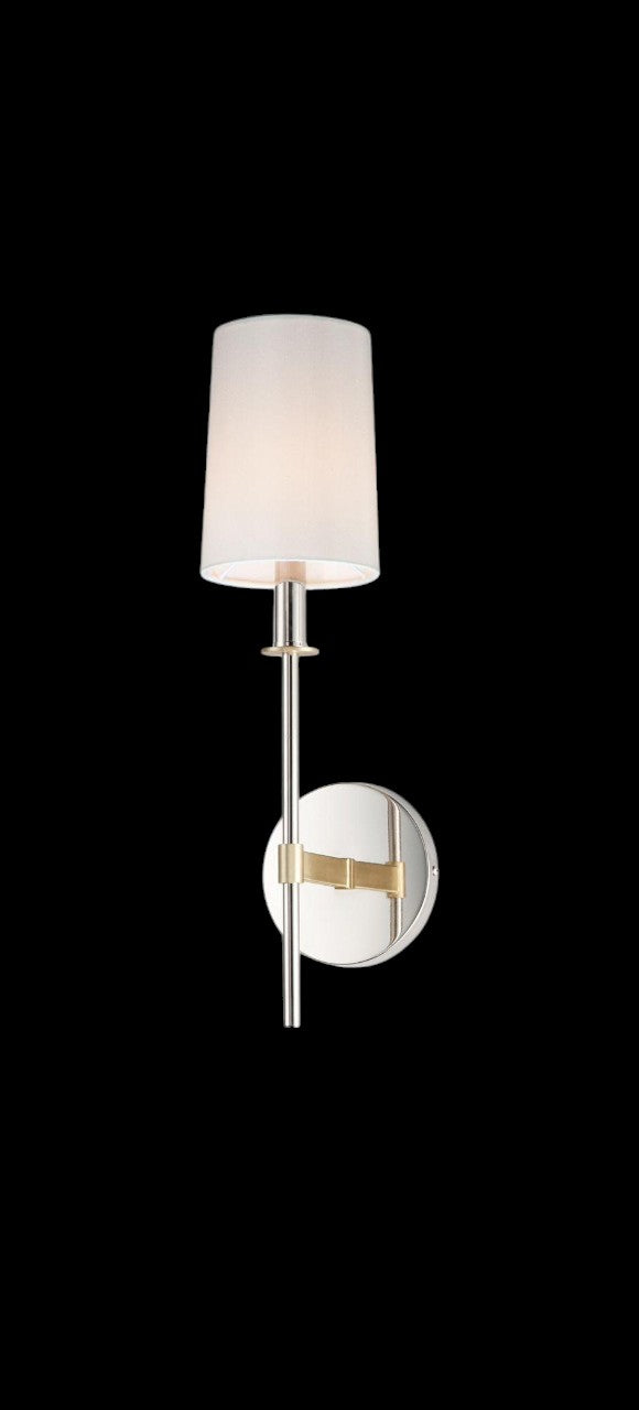 Gleam Luxe Wall Light in chrome and gold