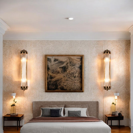 Long Turn Crystal pipe large wall light